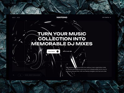 Music Webflow Website animation clean design dark style dj djs music figma landing page modern motion graphics music music reference music website product ui uiux ux web design webdesign webflow website