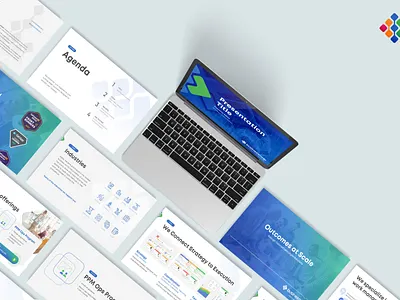 Comapny presentation and slides deck design for Businessmap graphic design presentation slides