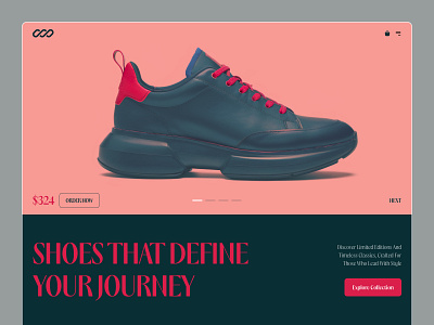 Shoe Store E-commerce Website Design clean deisgn e commerce fashion grid interface landing page layout lifestyle nike product website running shoe shop sneker sportswear uxdesign web webdesign website