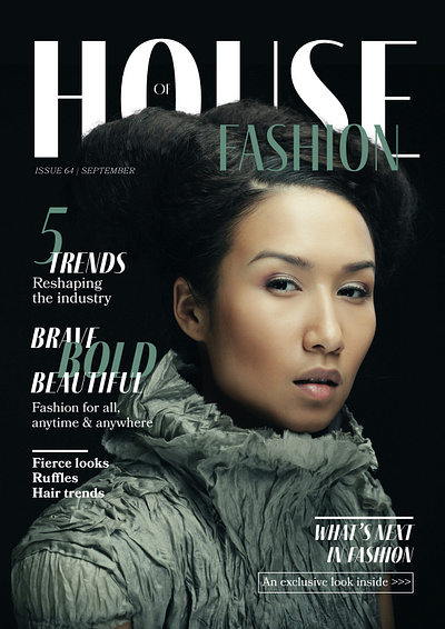 HoF Print Design cover design design fashion graphic design indesign magazine print design