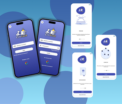 The Cris Food Login & Sign-Up Re-Design delivery design figma food landing page login page sign up ui ui ux