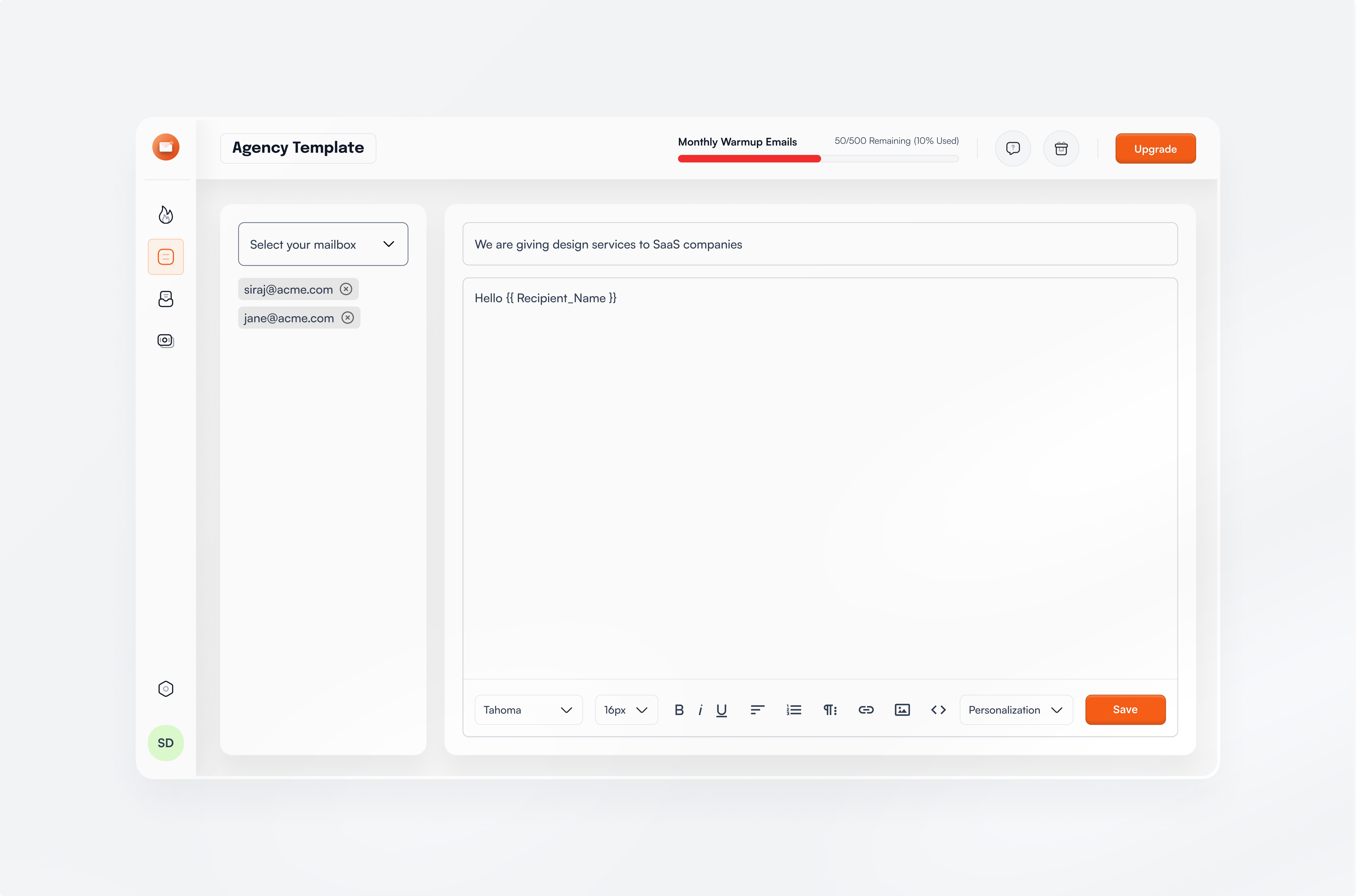 Warm up email templates b2b design product design saas ui uiux ux uxdesign