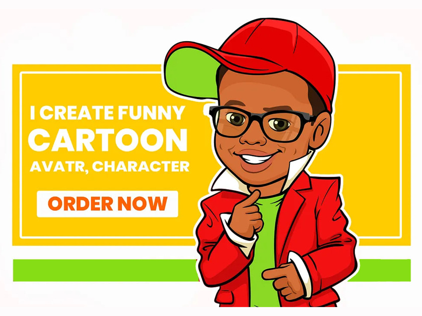 Create Funny Cartoon Character 2d avatar boy branding caricature cartoon cartoon character cartoon style design design character drawing dribbble funny graphic design illustration rapping ui vector
