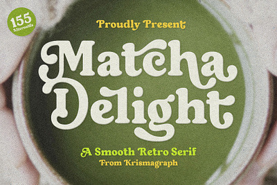 Matcha Delight | Retro Bold Serif pizza