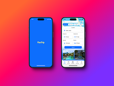 FluxTrip Mobile App ui