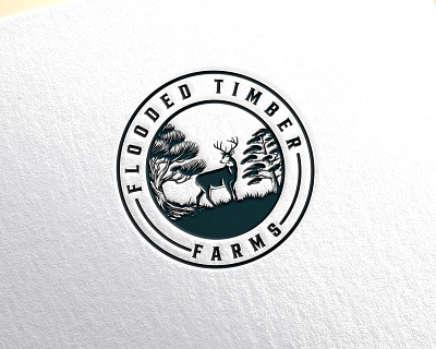 Timber logo deer logo timber logo white tail deer