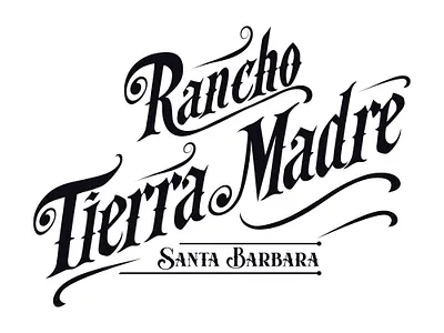Ranch logo calligraphy logo old english logo ranch logo