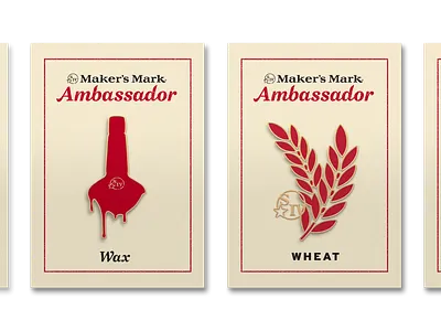 Maker's Mark Ambassador Pins ambassador apparel branding design enamel pins graphic design packaging pins