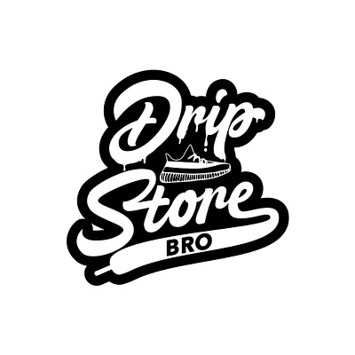 Drip Store Bro clothing clothing brand creative custom logo drip hand drawn handlettering lettering logo logo design logotype modern sneakers t shirt typography