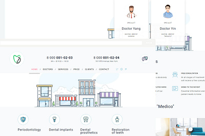 Pendev corporate design medic medicine site web