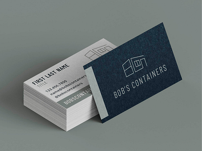 Business Card for Shipping Container Home Builder brand design business card business card design logo design shipping container brand shipping container identity