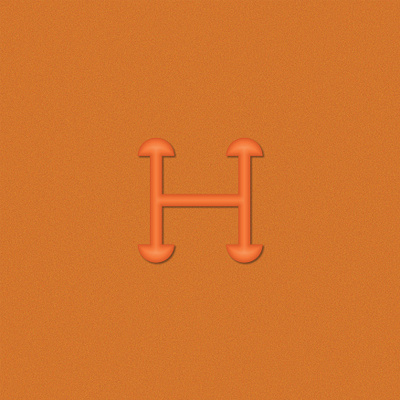 H 36 days of art 36 days of type 36 days of work 3d art bright colors concept design graphic design h imagination learn letters logo orange photoshop poster type typography