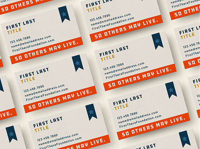 Business Cards for a Veteran's Nonprofit brand design military patriotic veteran veterans brand