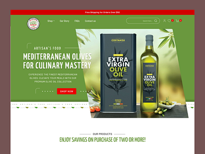 Website Landing Page Design for Premium Food Brand app branding dashboard design design graphic design illustration landing page design logo ui uiux web design