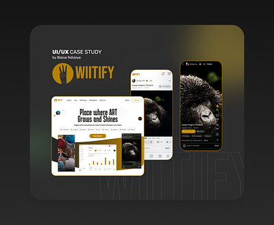 WIITIFY — Empowering Art related Work and Innovation in Rwanda art branding creative dashboard ecommerce graphic design innovation landing social media ui ux web design