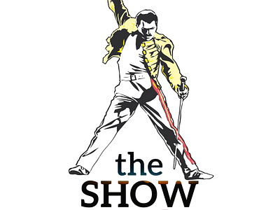 The show must go on artwork freddie mercury graphic design