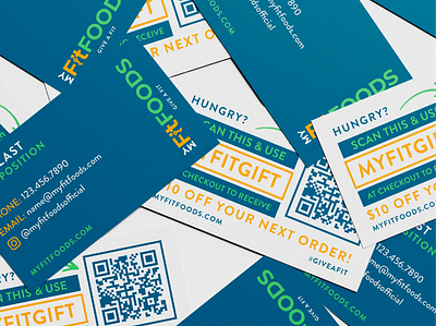 Business Cards for a Meal Prep Brand branding meal prep brand meal prep brand identity