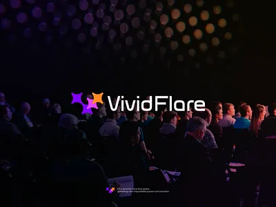 Vividflare - event organizer logo clean conceptual event letter mark logo logo design logo designer logos logos design minimal modern organizer vivid