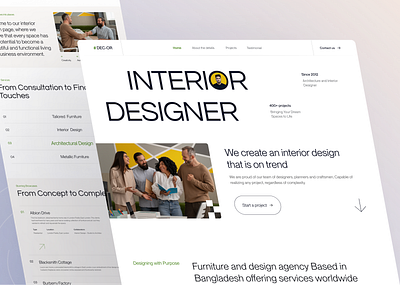 #DEC-OR Interior Design Web 2024 3d agency website animation branding design dribbble graphic design homepage homepage design illustration landing page logo motion graphics turjadesign typography ui ux webdesign website website concept