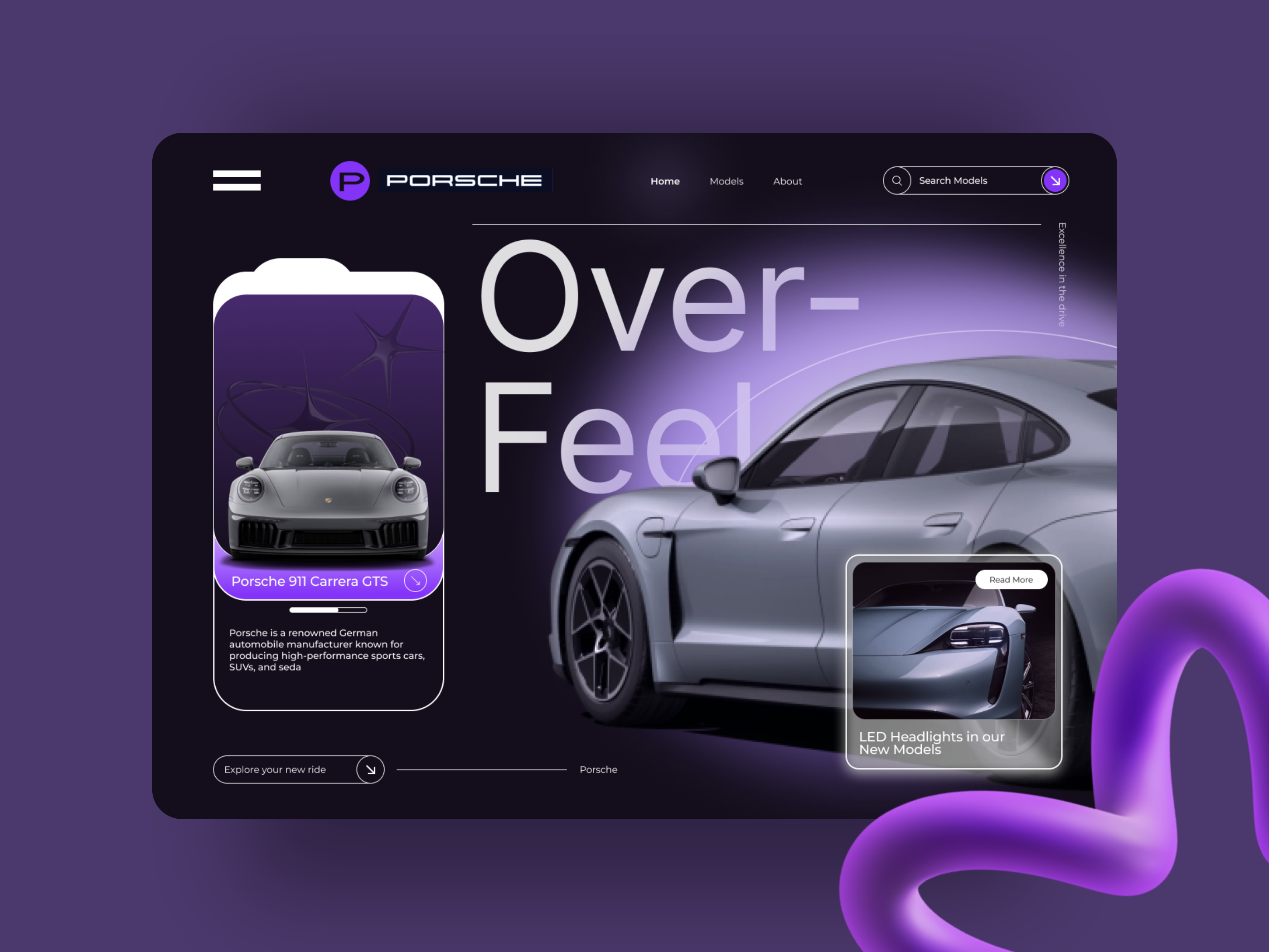 Porsche Website UI Reimagined by Chloe on Dribbble