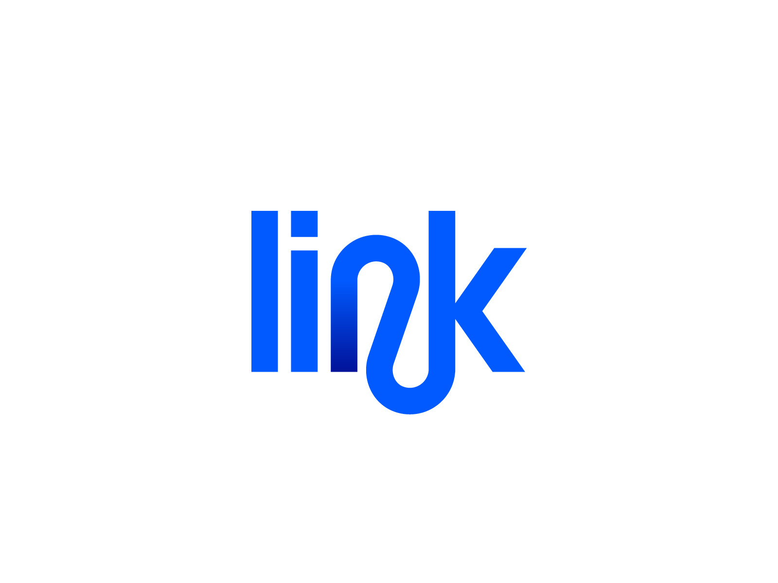 link wordmark logo design by MD Mahfuj on Dribbble