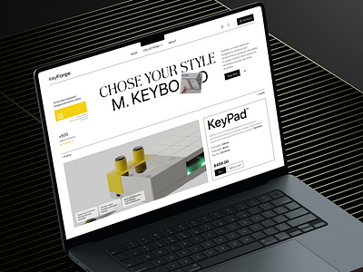 KeyForg Tech Ecommerce Website buy digital ecommerce ecommercewebsite keyboardstore landingpage mechanicalkeyboard minimal onlineshopping onlinestore orbixstudio product productdesign saas shop tech techwebsite ui uiux webdesign