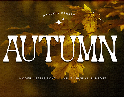 Autumn - Modern Serif Font 3d animation branding design font graphic design handwritten illustration italic logotype motion graphics script typeface ui