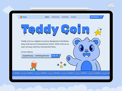 Teddy Coin - Meme Website crypto meme coin meme meme landing page meme website presale token