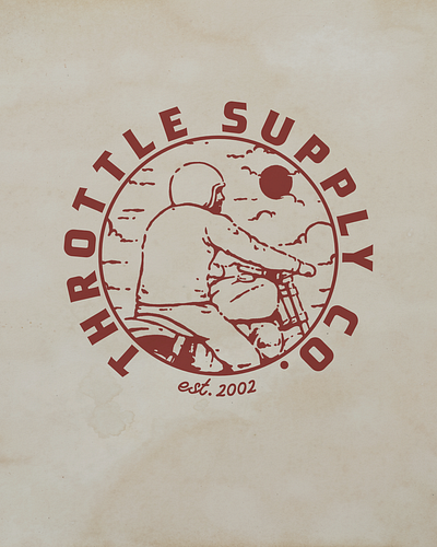 Throttle Supply Co. Project branding design graphic design illustration logo mountain nature ui ux vector