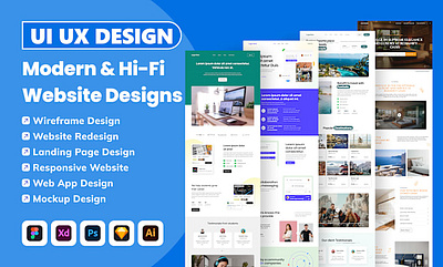 I will do UX UI design, mobile app design, figma app design graphic design ui