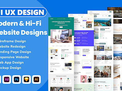 I will do UX UI design, mobile app design, figma app design graphic design ui