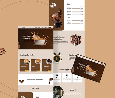 Coffee || Landing page Exploration branding cafe design coffee branding coffee lovers coffeshop design e commerce landing page typograpy ui user interface