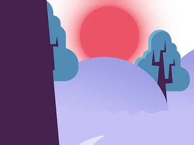 3D Parallax Forest - Practice Project 3d motion design motion graphics vector