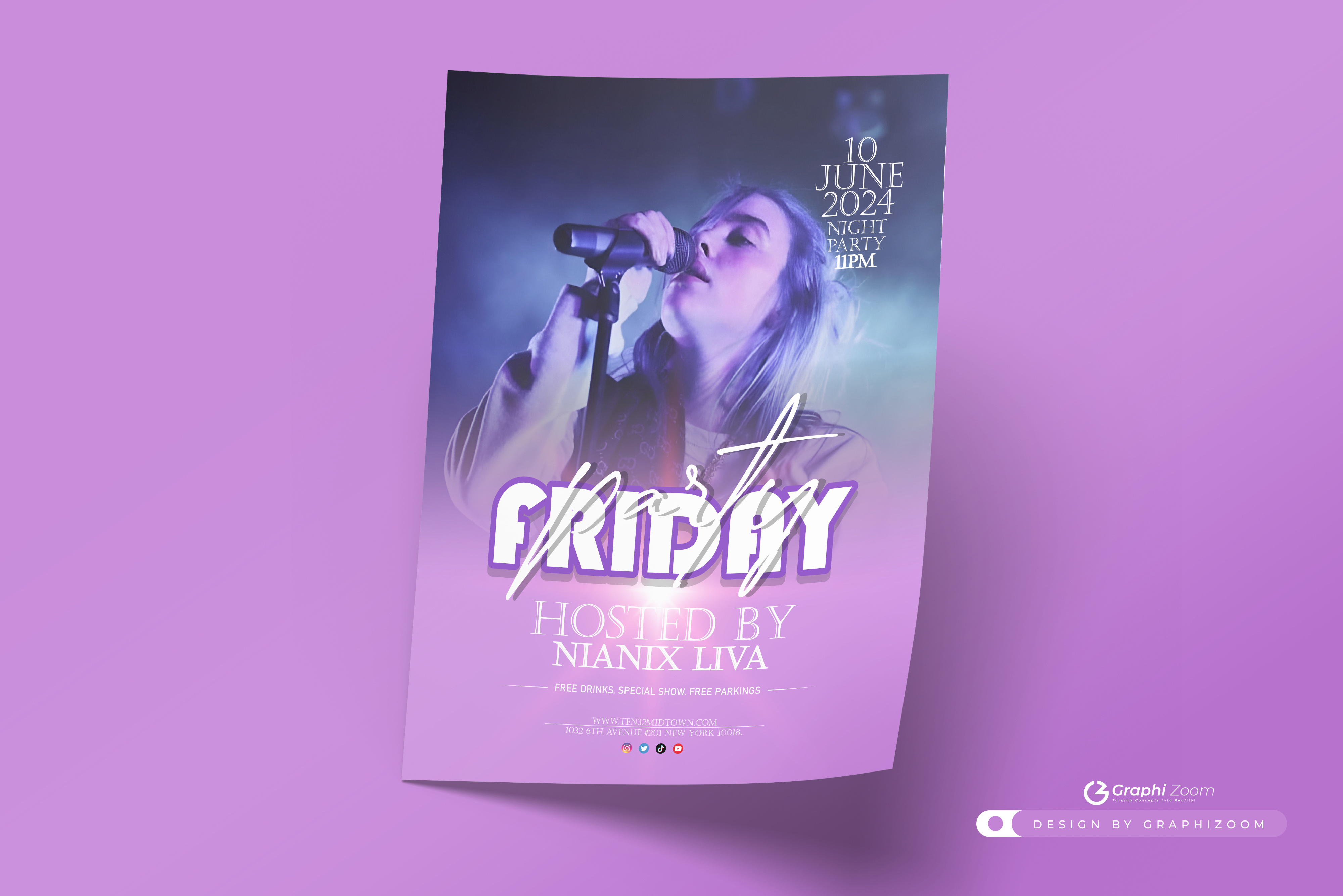 Example of Epk Design | Press Kit | One Sheet 