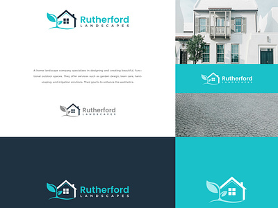 Landscape Home Logo Design ecofriendly home landscape logoraise natural organic realestate