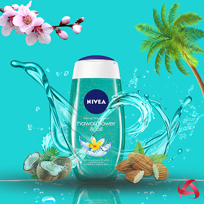 NIVEA Oil 3d animation branding design graphic design illustration logo motion graphics ui vector