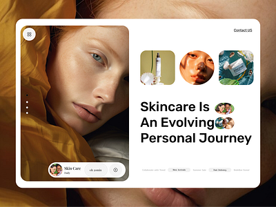 Skincare - Website Design design interface landing landing page minimal popular shot skincare ui uidesign visual design web design website