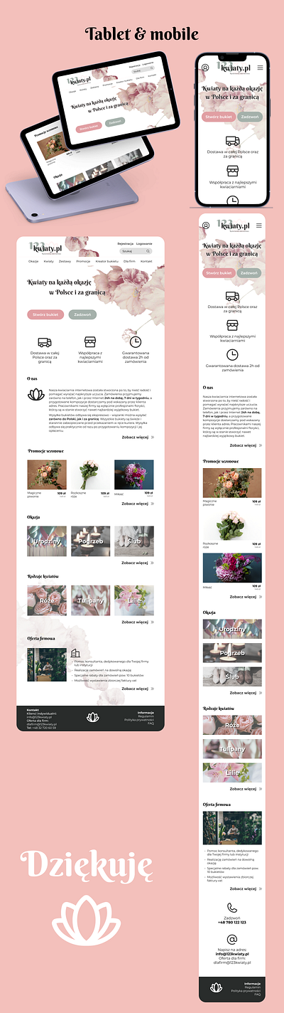 123kwiaty.pl redesing design ui ux