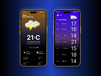 Weather UI Mock Up figma graphic design mockup ui weather