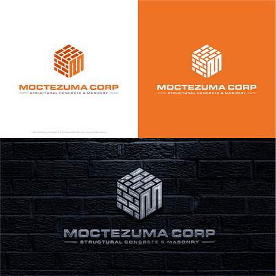 Modern Masonry Company Logo 3d bricks logo 3d logo bricks bricks logo cube cubic logo isometric isometric logo design lettermark m m logo mason mason logo masonry masonry company masonry company logo masonry logo modern symbolic