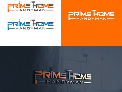 Modern Handyman Logo Design construction company construction logo construction tools hammer handyman handyman logo handyman logo design labour logo lettermark modern modern handyman logo modern logo design service logo spanner