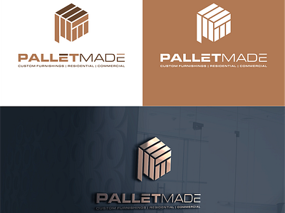 Pallet Company Logo Design 3d 3d logo 3d pallet cube cubic logo flat isometric logo isometric logo design lettermark minimal modern pallet pallet company pallet logo pallet logo design pm pm logo symbolic wood pallets