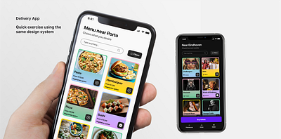 Delivery App branding design product design system ui user interface ux