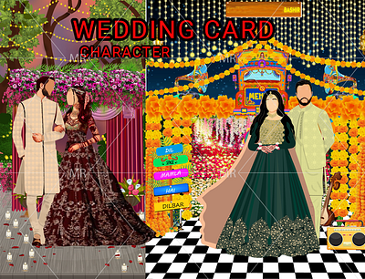 wedding card animation card design card design graphic designer vector design video card design wedding card