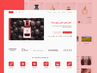 Perfume Website concept design designer e commerce figma minimal perfume design ui ux web design website