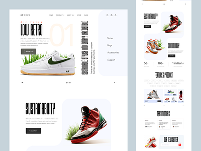 AR-Shoes - Shopify Website Design for Shoes design ecommerce homepage landing landing page product design product landing page product web page product website design shopify shopify designer shopify landing page shopify store design shopify theme customization shopify website shopify website design single product store store web design woocommerce