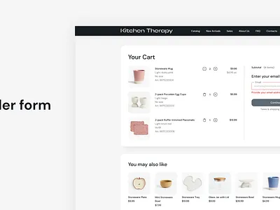 Step-by-Step Online Store Order Form Concept cart clear e commerce form online store order form payment ui uiux ux web web design
