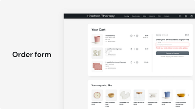 Step-by-Step Online Store Order Form Concept cart clear e commerce form online store order form payment ui uiux ux web web design