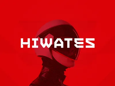 HIWATES Wordmark custom type futuristic hand lettering lettering logo design logotype nextmahamud robot technology logo typography wordmark workmark logo