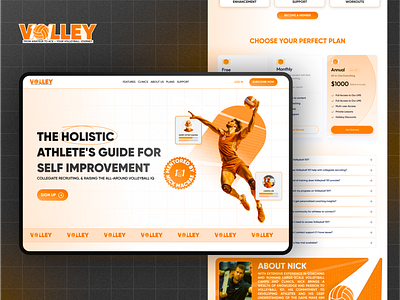 Sports LMS Landing Page/Web Design